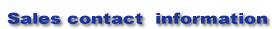 Sales Contact Information